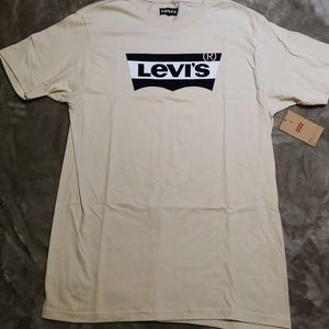 Levi's mens bnwt cream tshirt sz M
